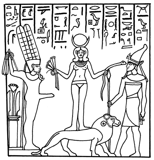 着色页: 埃及神话 (众神与女神) #111232 - 免费可打印着色页