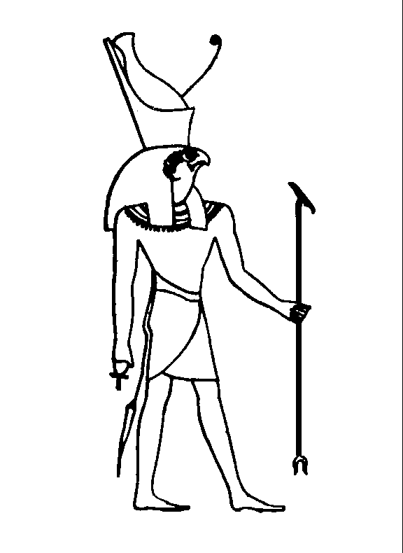 着色页: 埃及神话 (众神与女神) #111234 - 免费可打印着色页