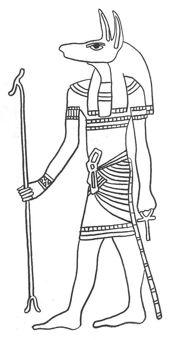 着色页: 埃及神话 (众神与女神) #111269 - 免费可打印着色页