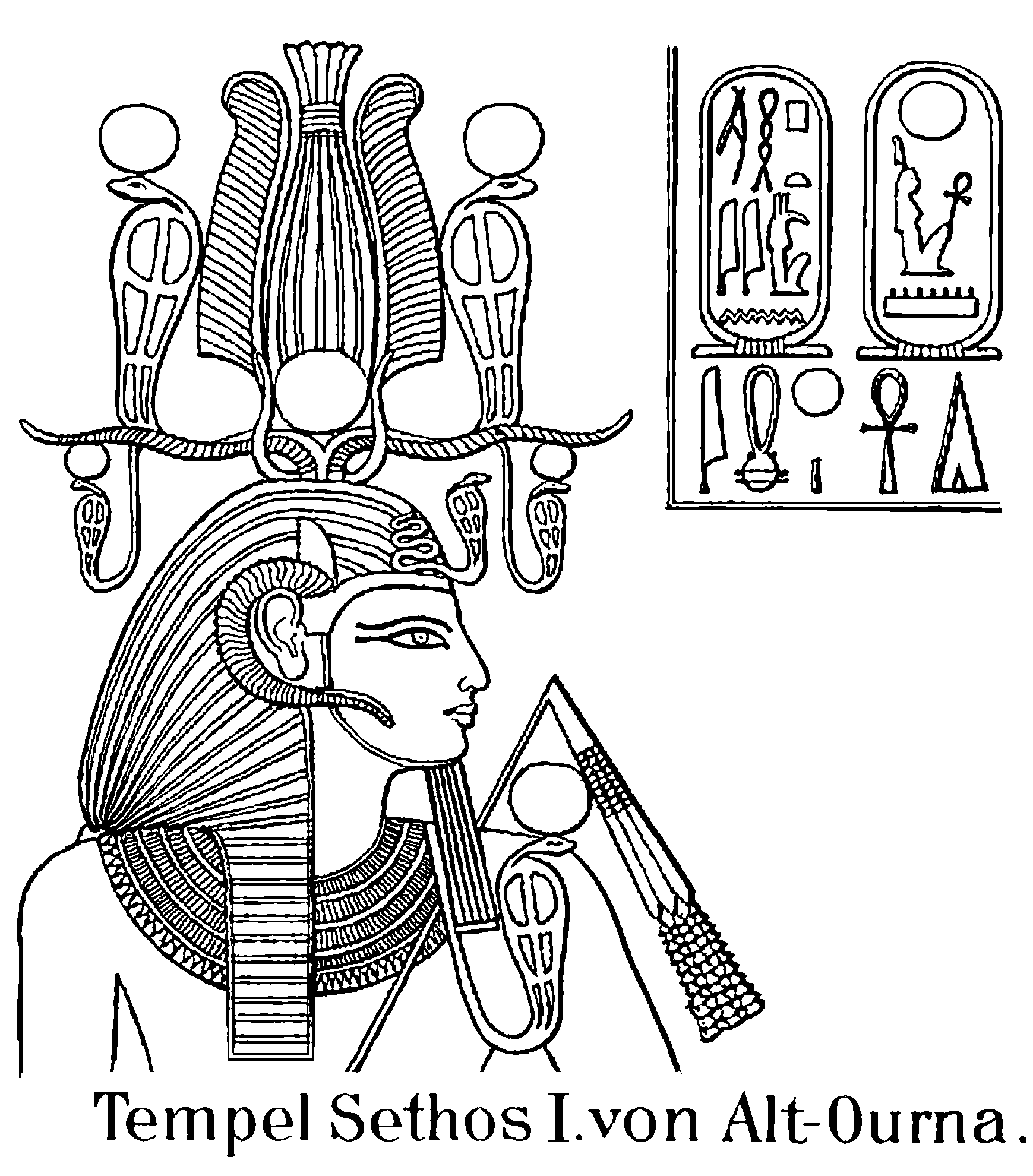 着色页: 埃及神话 (众神与女神) #111360 - 免费可打印着色页