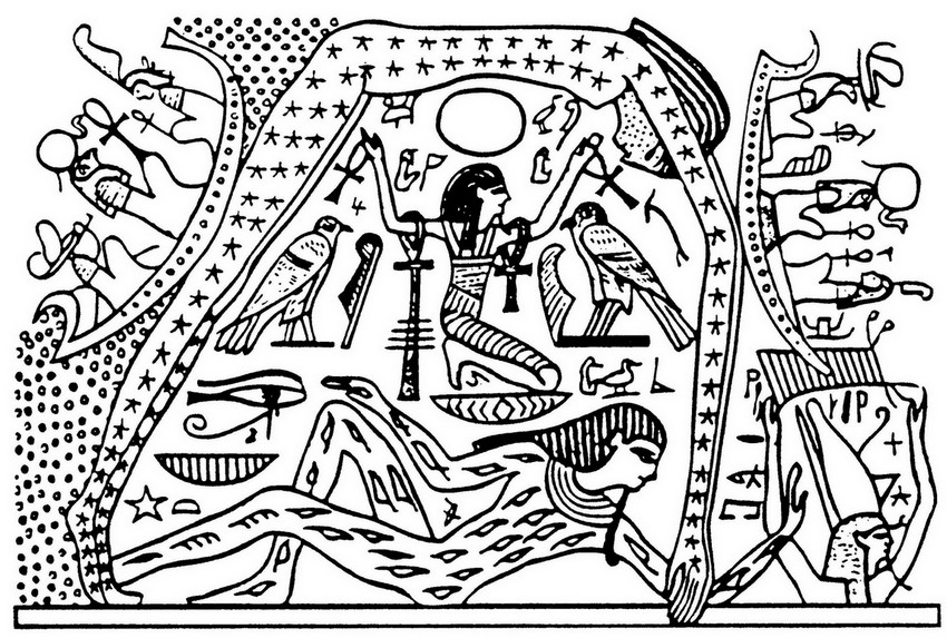 着色页: 埃及神话 (众神与女神) #111378 - 免费可打印着色页