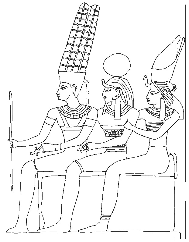 着色页: 埃及神话 (众神与女神) #111463 - 免费可打印着色页