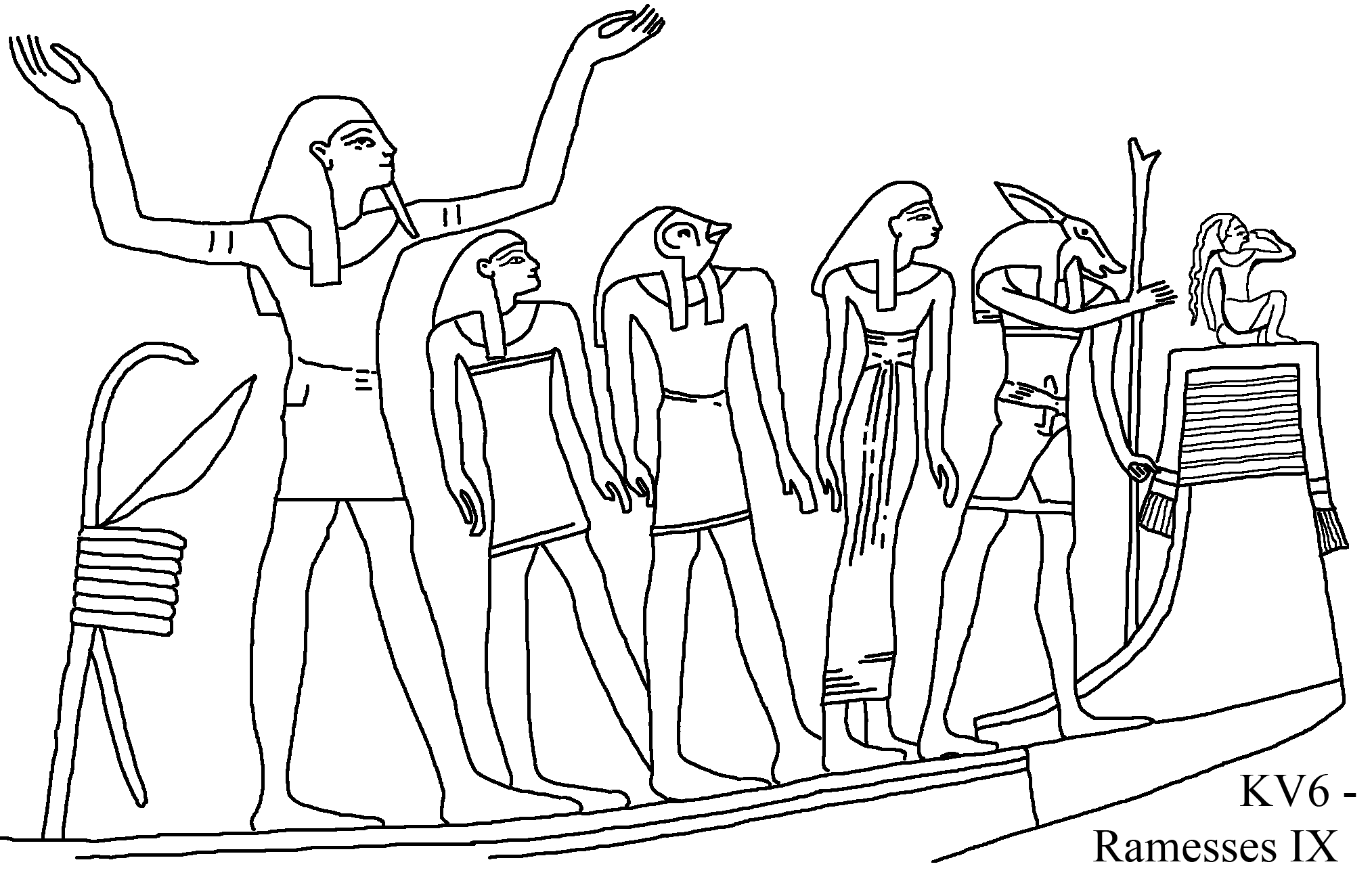 着色页: 埃及神话 (众神与女神) #111495 - 免费可打印着色页