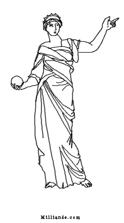 着色页: 希腊神话 (众神与女神) #109719 - 免费可打印着色页