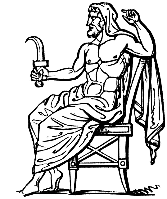 着色页: 希腊神话 (众神与女神) #109755 - 免费可打印着色页