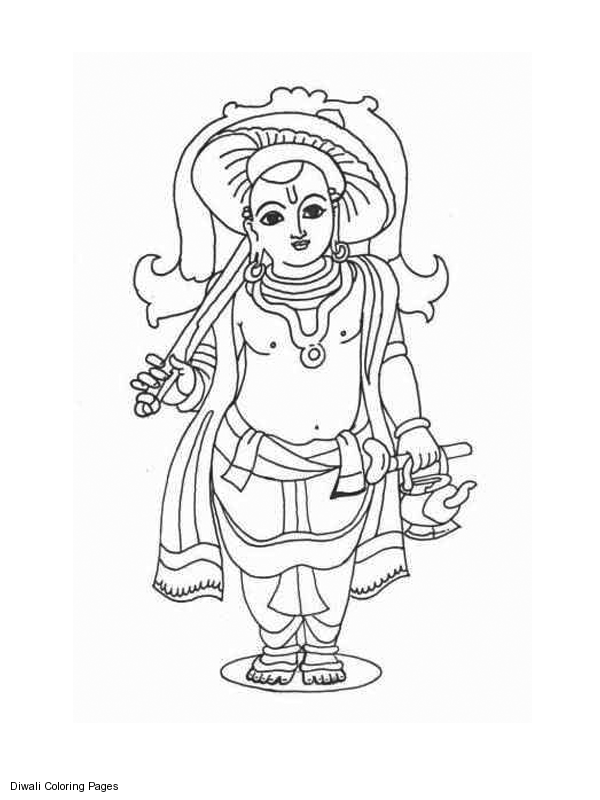 着色页: 印度神话 (众神与女神) #109235 - 免费可打印着色页