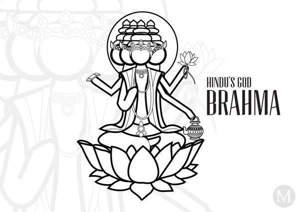 着色页: 印度神话 (众神与女神) #109238 - 免费可打印着色页