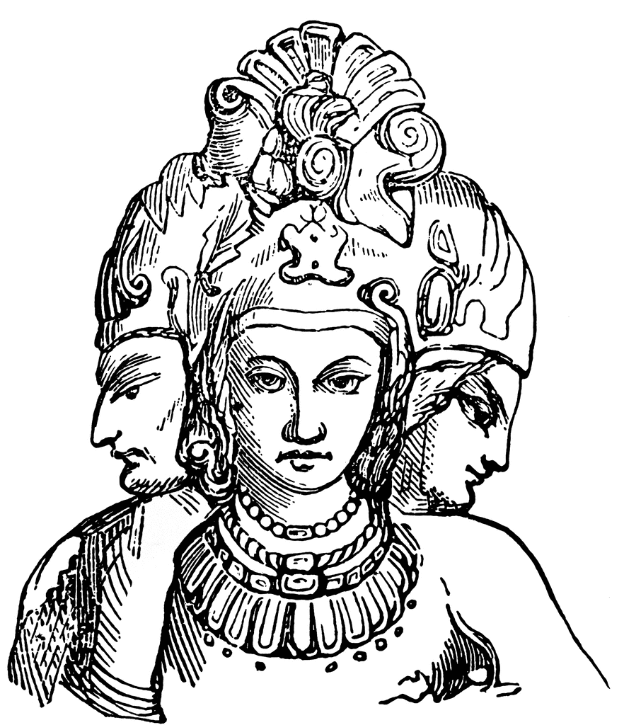 着色页: 印度神话 (众神与女神) #109241 - 免费可打印着色页