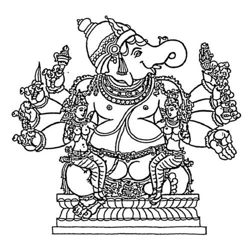 着色页: 印度神话 (众神与女神) #109245 - 免费可打印着色页