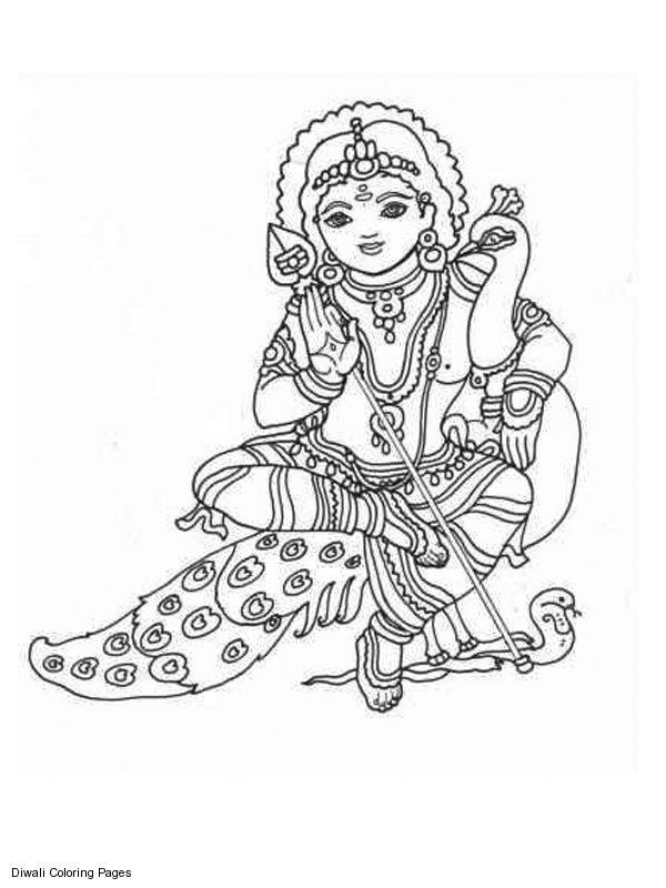 着色页: 印度神话 (众神与女神) #109256 - 免费可打印着色页