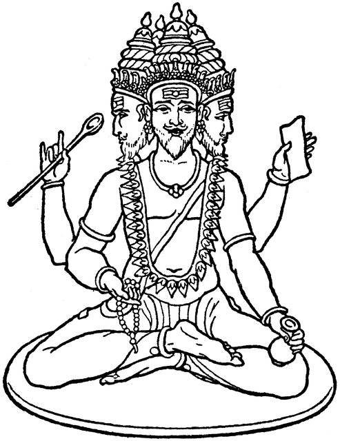 着色页: 印度神话 (众神与女神) #109267 - 免费可打印着色页