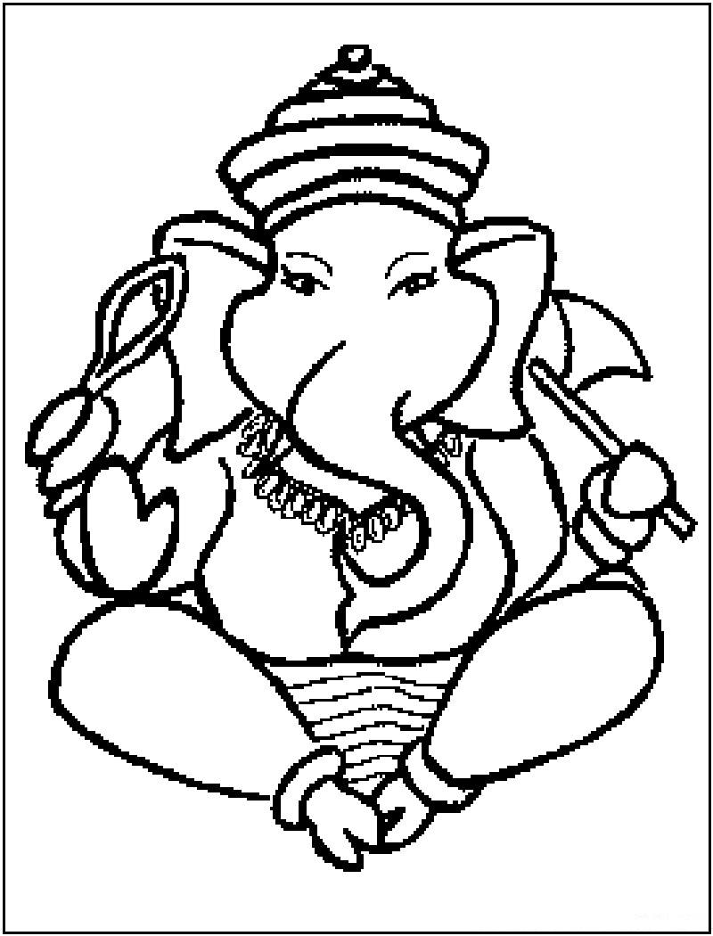 着色页: 印度神话 (众神与女神) #109278 - 免费可打印着色页
