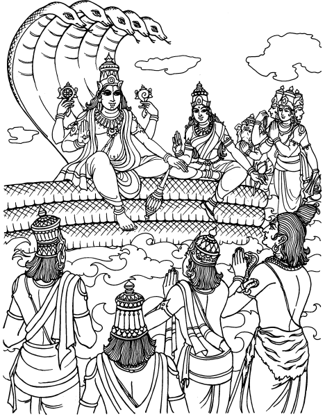 着色页: 印度神话 (众神与女神) #109280 - 免费可打印着色页