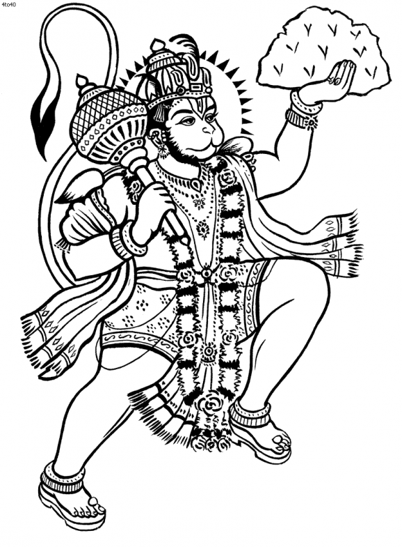 着色页: 印度神话 (众神与女神) #109281 - 免费可打印着色页