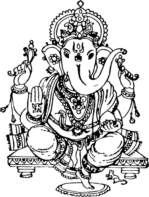 着色页: 印度神话 (众神与女神) #109288 - 免费可打印着色页