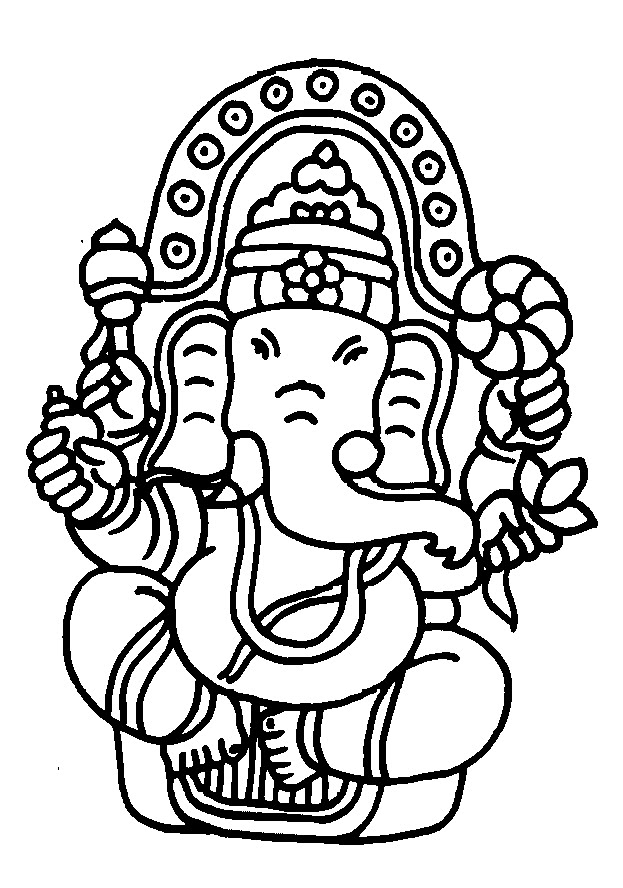 着色页: 印度神话 (众神与女神) #109316 - 免费可打印着色页