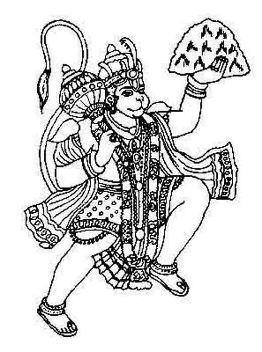 着色页: 印度神话 (众神与女神) #109321 - 免费可打印着色页