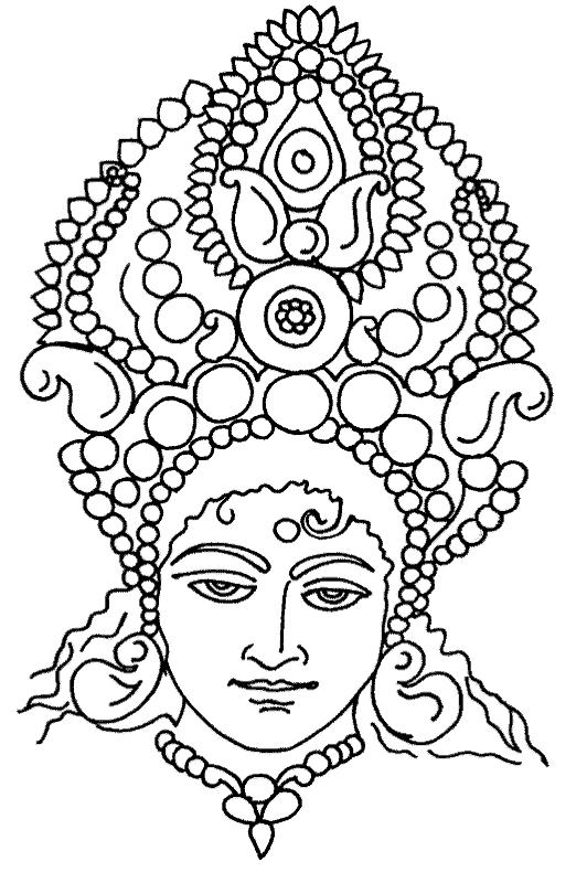 着色页: 印度神话 (众神与女神) #109325 - 免费可打印着色页