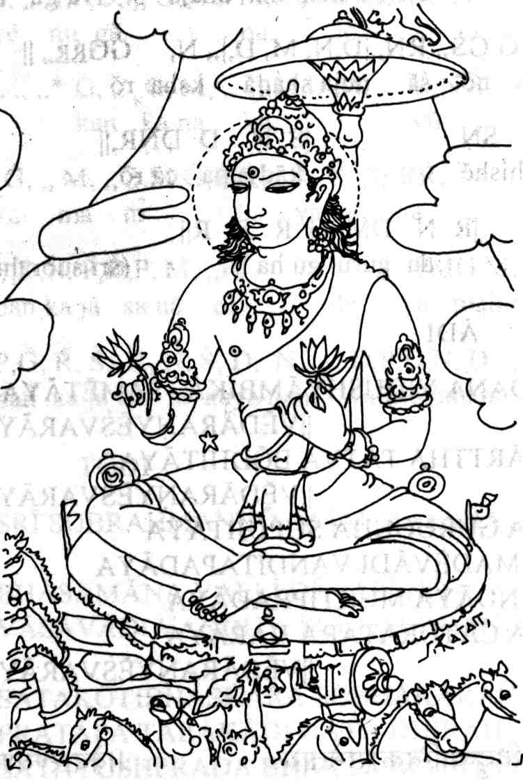 着色页: 印度神话 (众神与女神) #109336 - 免费可打印着色页