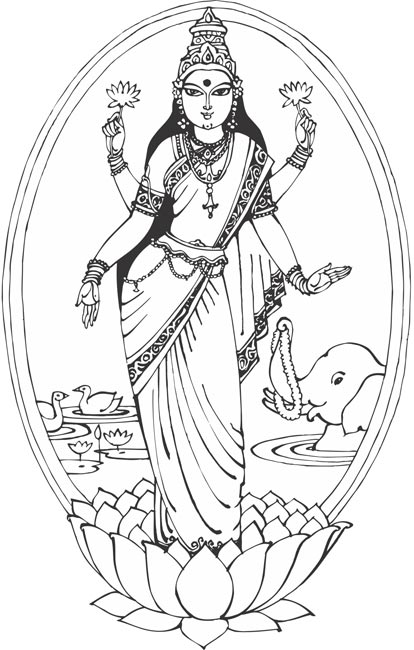 着色页: 印度神话 (众神与女神) #109359 - 免费可打印着色页