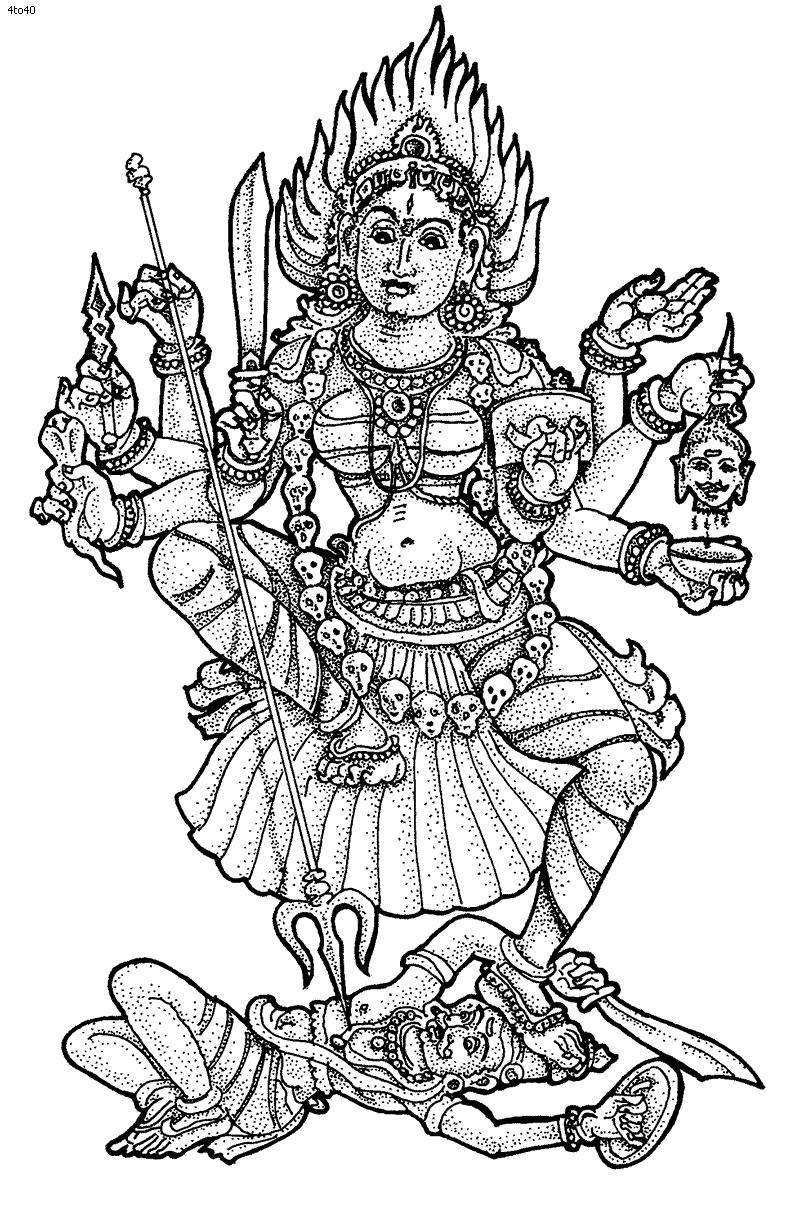 着色页: 印度神话 (众神与女神) #109418 - 免费可打印着色页