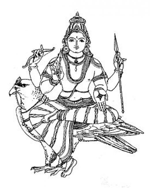 着色页: 印度神话 (众神与女神) #109419 - 免费可打印着色页