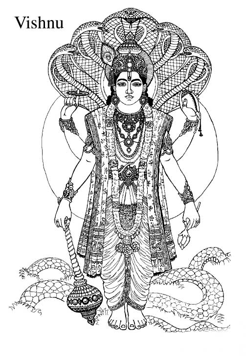 着色页: 印度神话 (众神与女神) #109421 - 免费可打印着色页