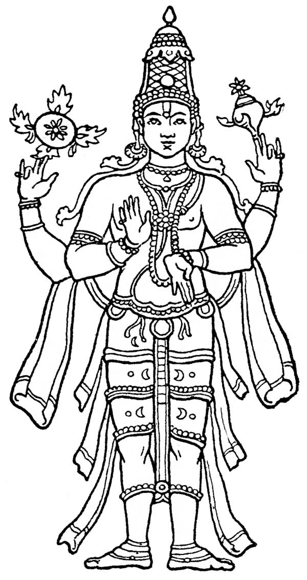 着色页: 印度神话 (众神与女神) #109424 - 免费可打印着色页