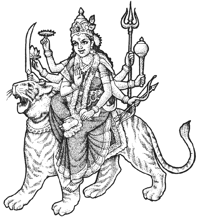 着色页: 印度神话 (众神与女神) #109436 - 免费可打印着色页