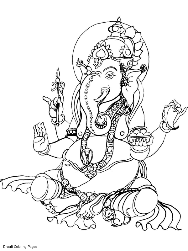 着色页: 印度神话 (众神与女神) #109437 - 免费可打印着色页