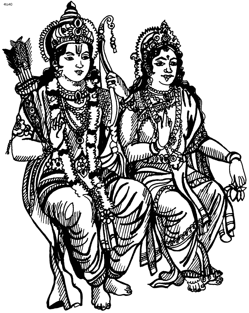 着色页: 印度神话 (众神与女神) #109460 - 免费可打印着色页