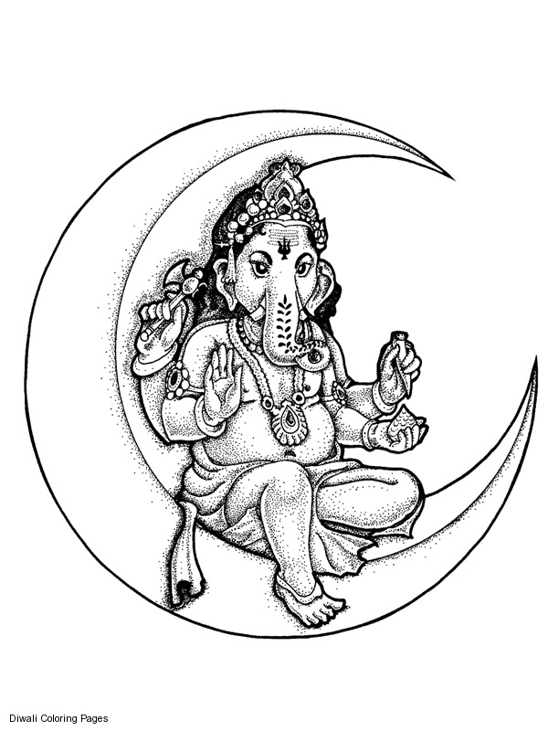 着色页: 印度神话 (众神与女神) #109471 - 免费可打印着色页