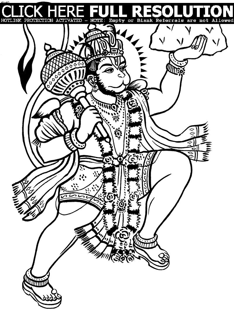 着色页: 印度神话 (众神与女神) #109474 - 免费可打印着色页
