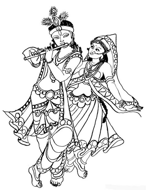 着色页: 印度神话 (众神与女神) #109482 - 免费可打印着色页