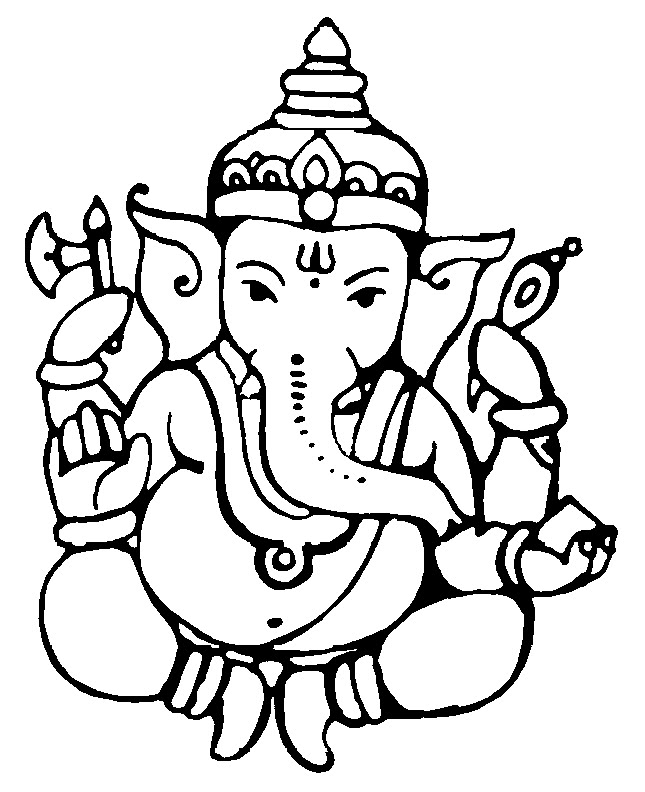 着色页: 印度神话 (众神与女神) #109540 - 免费可打印着色页