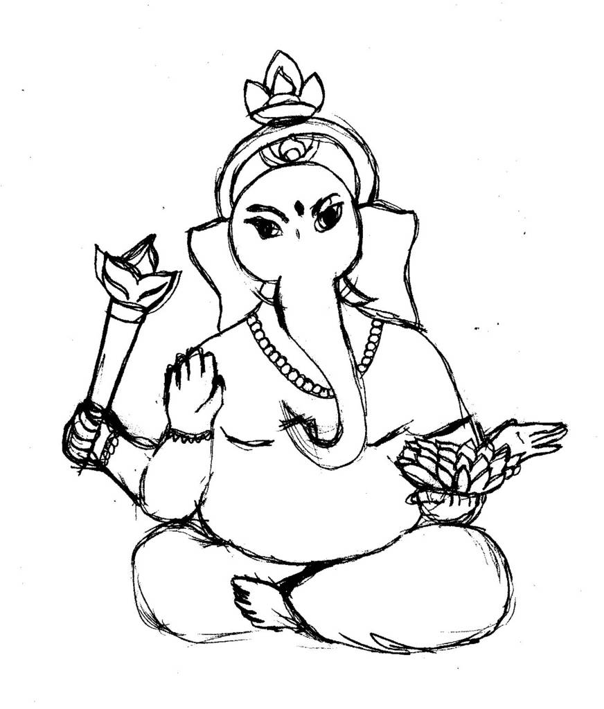 着色页: 印度神话 (众神与女神) #109556 - 免费可打印着色页
