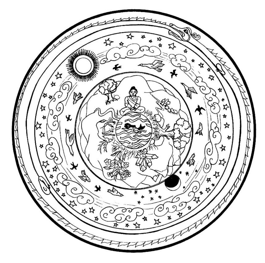 着色页: 印度神话：佛 (众神与女神) #89539 - 免费可打印着色页