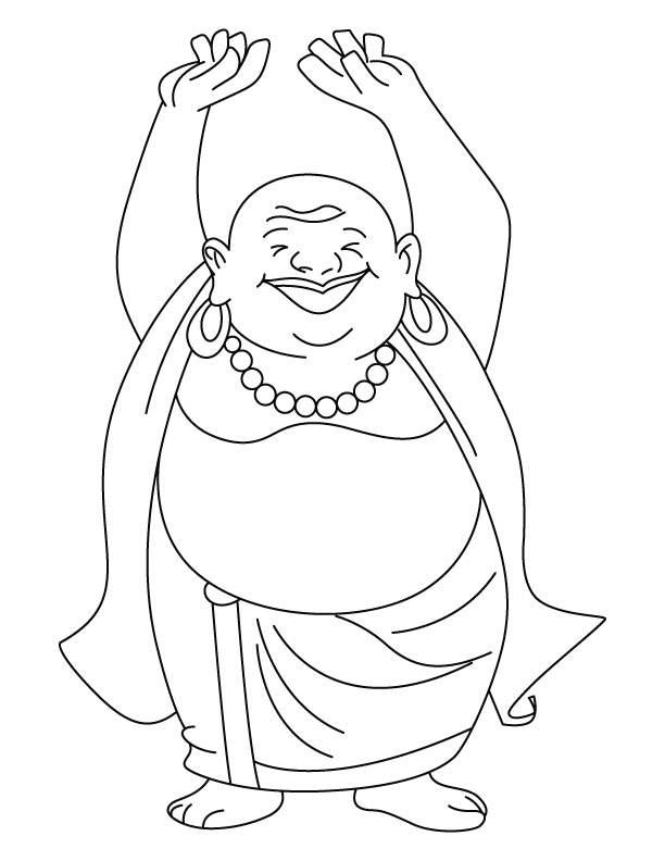 着色页: 印度神话：佛 (众神与女神) #89564 - 免费可打印着色页