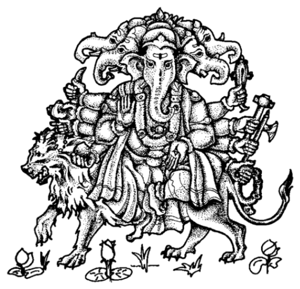 着色页: 印度神话：象头神 (众神与女神) #96958 - 免费可打印着色页