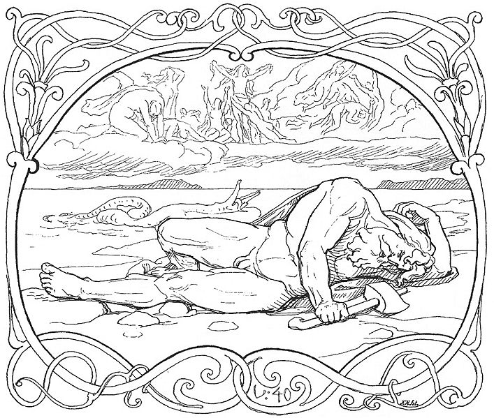 着色页: 北欧神话 (众神与女神) #110577 - 免费可打印着色页