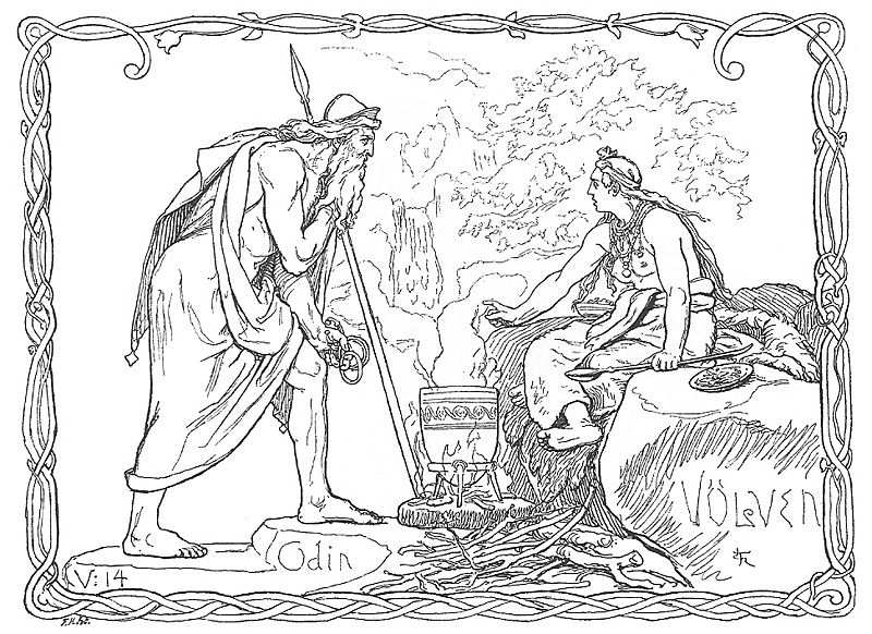 着色页: 北欧神话 (众神与女神) #110817 - 免费可打印着色页