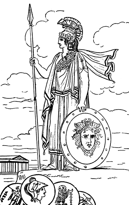 着色页: 罗马神话 (众神与女神) #110073 - 免费可打印着色页