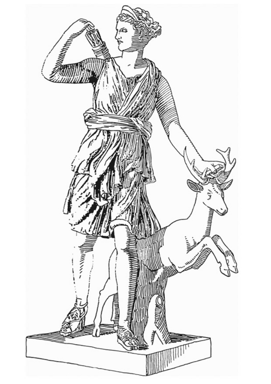 着色页: 罗马神话 (众神与女神) #110102 - 免费可打印着色页
