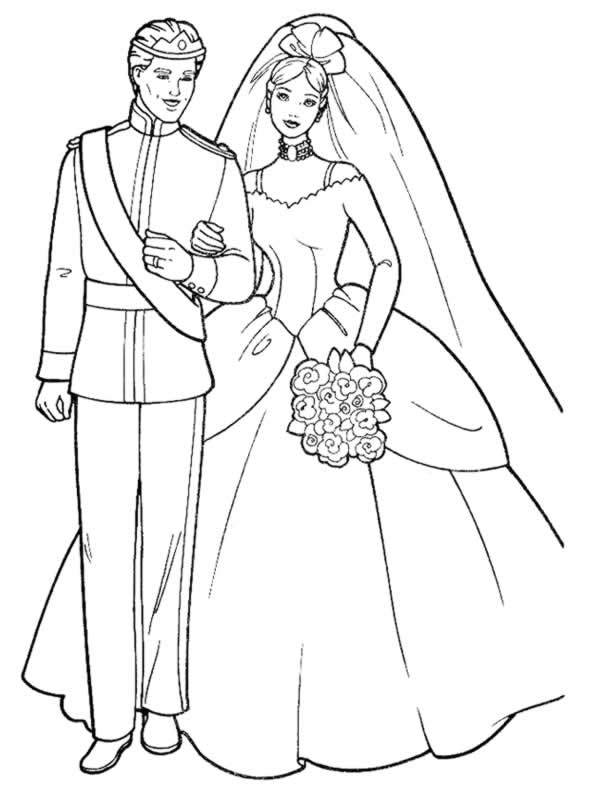 着色页: 婚礼 (节日和庆典) #55946 - 免费可打印着色页