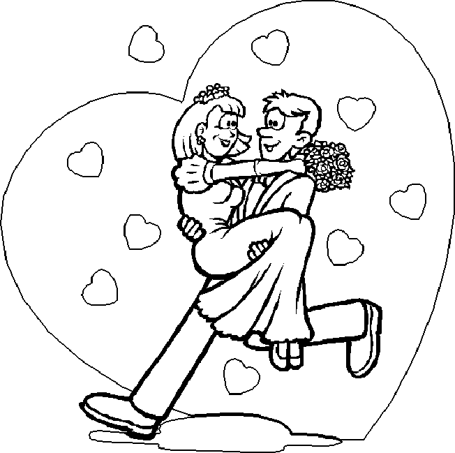 着色页: 婚礼 (节日和庆典) #56045 - 免费可打印着色页