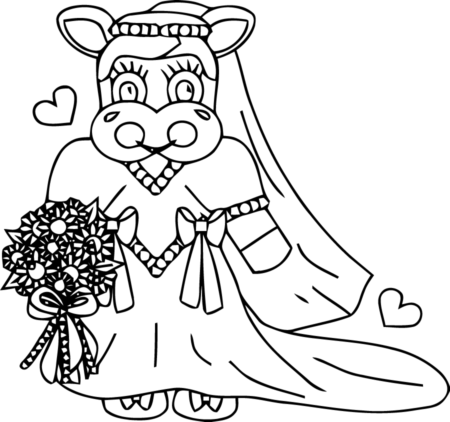 着色页: 婚礼 (节日和庆典) #56196 - 免费可打印着色页