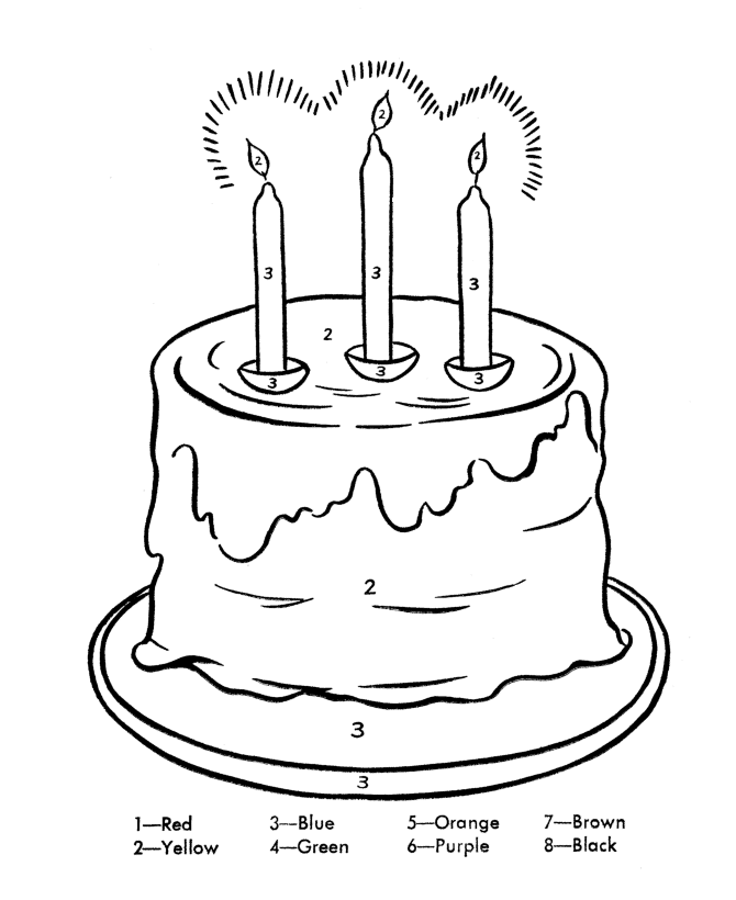 着色页: 生日 (假期和特殊场合) #57348 - 免费可打印着色页