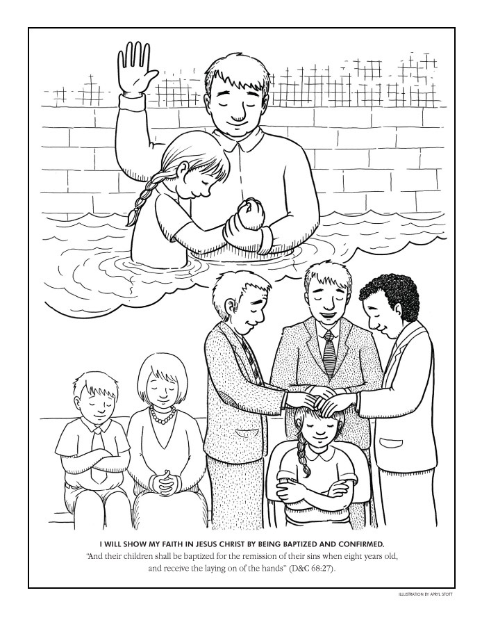 着色页: 洗礼 (假期和特殊场合) #57468 - 免费可打印着色页