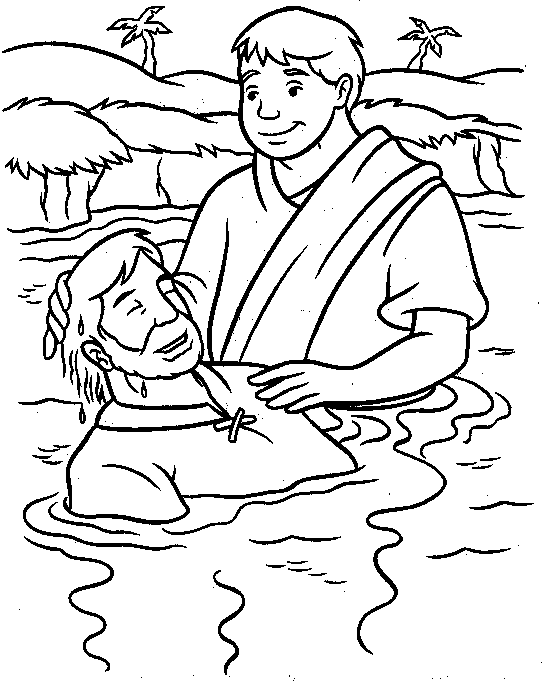 着色页: 洗礼 (假期和特殊场合) #57473 - 免费可打印着色页