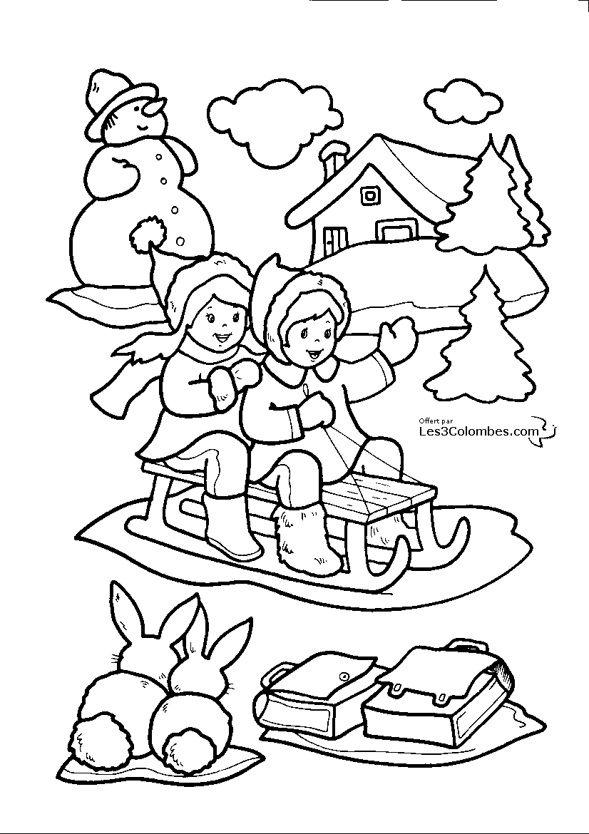 着色页: 圣诞节 (假期和特殊场合) #55043 - 免费可打印着色页